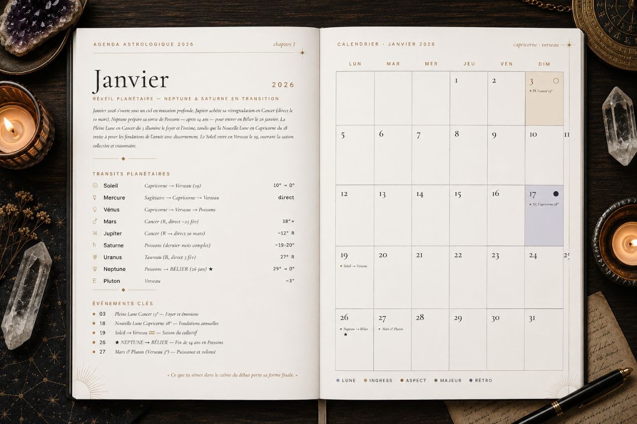 AGENDA ASTROLOGIQUE 2026